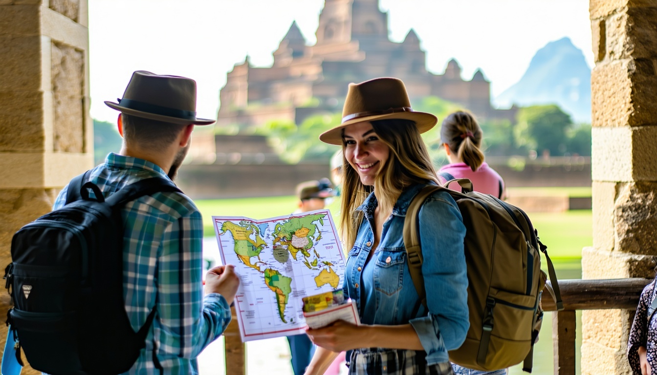 Travelers with personalised travel itineraries